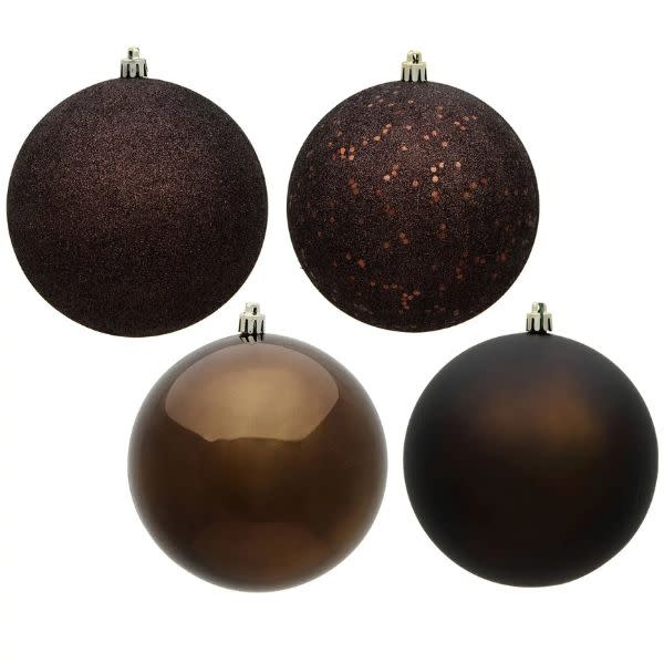Assorted Ball Ornament, Chocolate, 6 in., Priced Individually