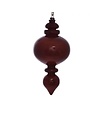 Wood Grain Round Finial, Copper, 9 in.