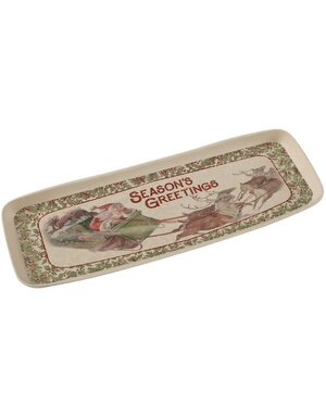 Primitives by Kathy Season's Greetings Tray, 6.5 x 17.3 x 1 in