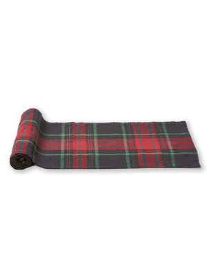 Tag Christmas Plaid Runner, 72 in.