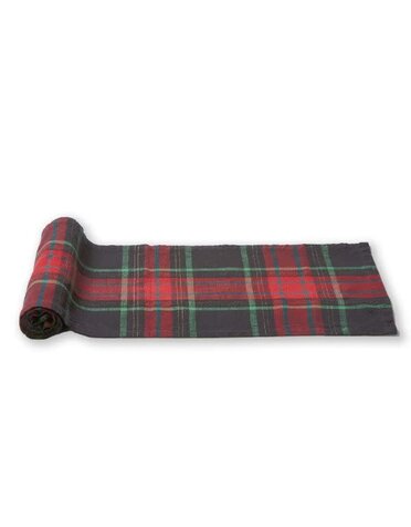 Tag Christmas Plaid Runner, 72 in.