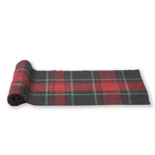 Tag Christmas Plaid Runner, 72 in.
