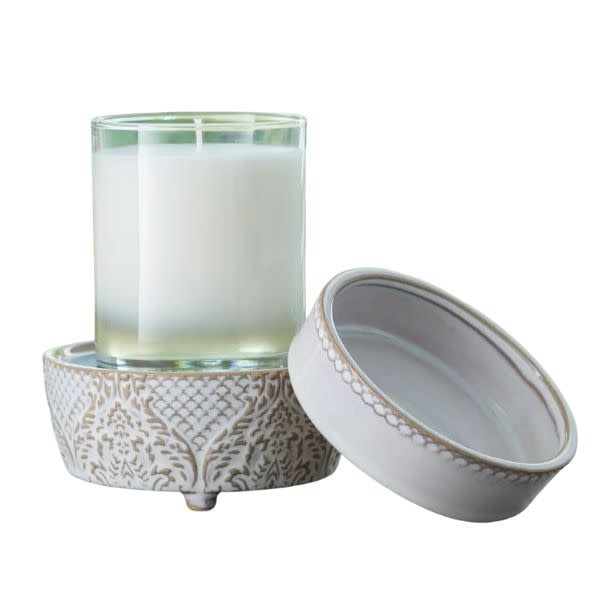 Candle Warmers Etc. Fragrance Warmer, Vintage White, 4.4 X 3.1 in