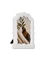 Sculptured Wavy Arch Resin Photo Frame, White, 4 X 6 in.