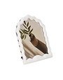 Sculptured Wavy Arch Resin Photo Frame, White, 8 X 10 in.