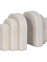 White Marble Arch Bookends, Set of Two, 6 in.