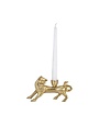 Sleek Fox Taper Candle Holder, Gold, 8 in.
