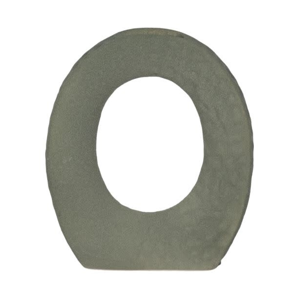 Stoneware Textured Open Cut-Out Vase, Green, 10 in.