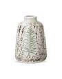 Tag Stoneware Pine Tree Vase, Large, White and Multi, 7 in.