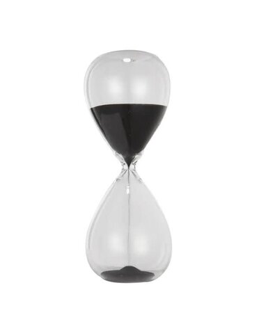 Ferdinand 15-minute Hourglass, Black, 7 in.