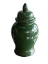 Ceramic Ginger Jar, Emerald, 12 in.