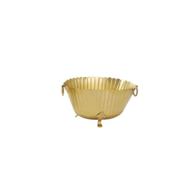 Deco Marché Modern Metal Planter, Gold, Small