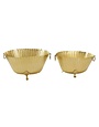 Deco Marché Modern Metal Planter, Gold, Small