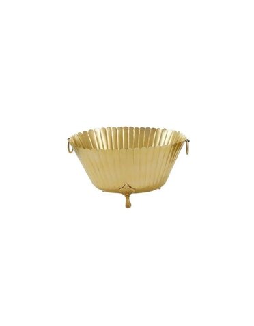 Deco Marché Modern Metal Planter, Gold, Large, 15 in.