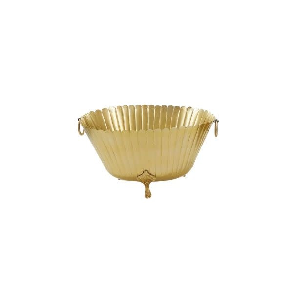 Deco Marché Modern Metal Planter, Gold, Large, 15 in.