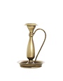Deco Marché Traditional Bronze Metal Candle Holder, Small, 7 in.