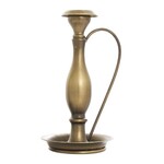Deco Marché Traditional Bronze Metal Candle Holder, Large, 9 in.
