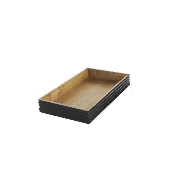 Deco Marché Brown Mango Wood Tray, Small, 16 X 10 X 2.7 in.