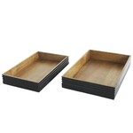 Deco Marché Brown Mango Wood Tray, Large, 18 X 12 X 3.2 in.