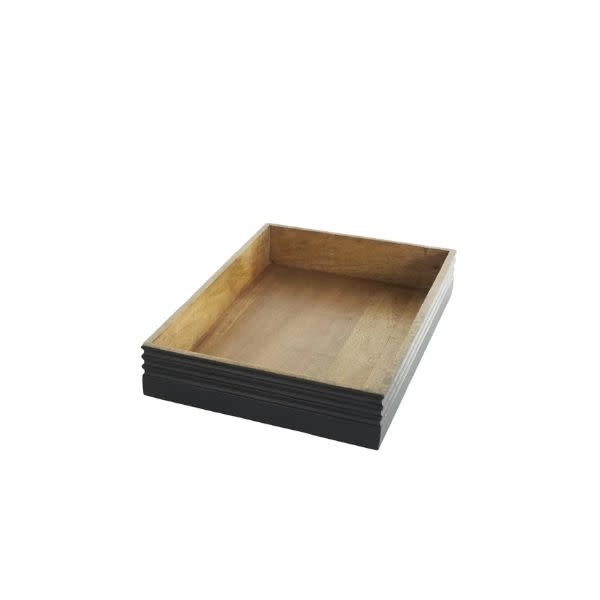Deco Marché Brown Mango Wood Tray, Large, 18 X 12 X 3.2 in.