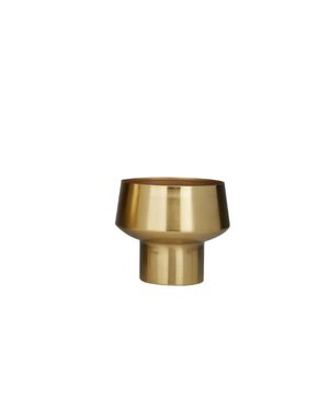 Deco Marché Glam Gold Metal Planter, Small, 9.5 in.