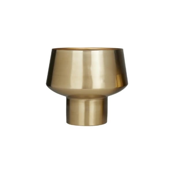 Deco Marché Glam Gold Metal Planter, Large, 12.5 in.