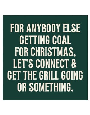 Holiday Cocktail Napkins, Anybody Else Getting Coal, 20 ct.