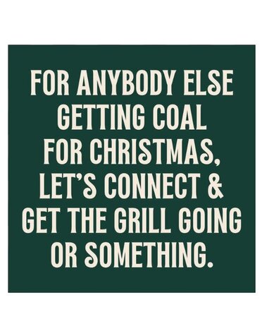 Holiday Cocktail Napkins, Anybody Else Getting Coal, 20 ct.