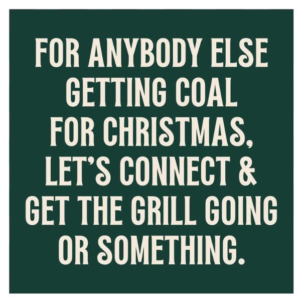 Holiday Cocktail Napkins, Anybody Else Getting Coal, 20 ct.
