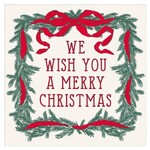 Holiday Cocktail Napkins, We Wish You, 20 ct.