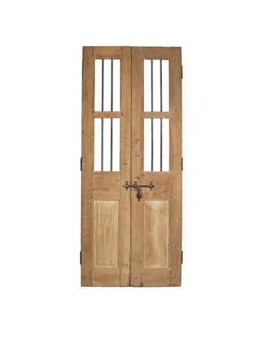 Security Door Bleached, Set of Two, Approx. 31 X 74.5 in., Furniture Available for Local Delivery or Pick Up