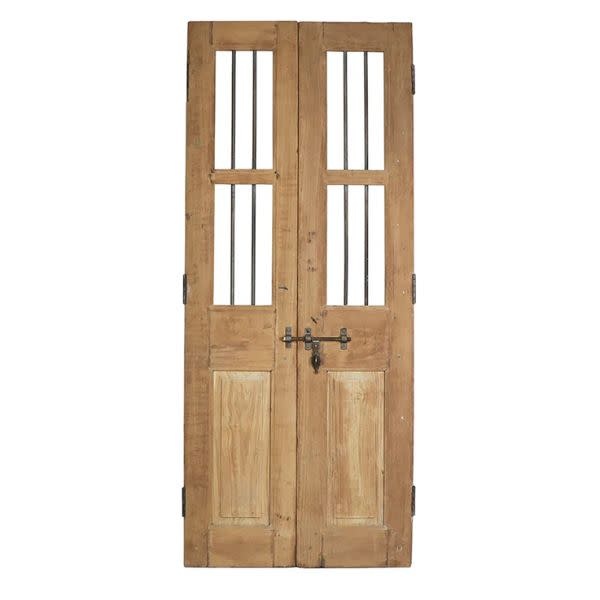 Security Door Bleached, Set of Two, Approx. 31 X 74.5 in., Furniture Available for Local Delivery or Pick Up