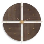 Walnut Elegance Clock, 42 in.