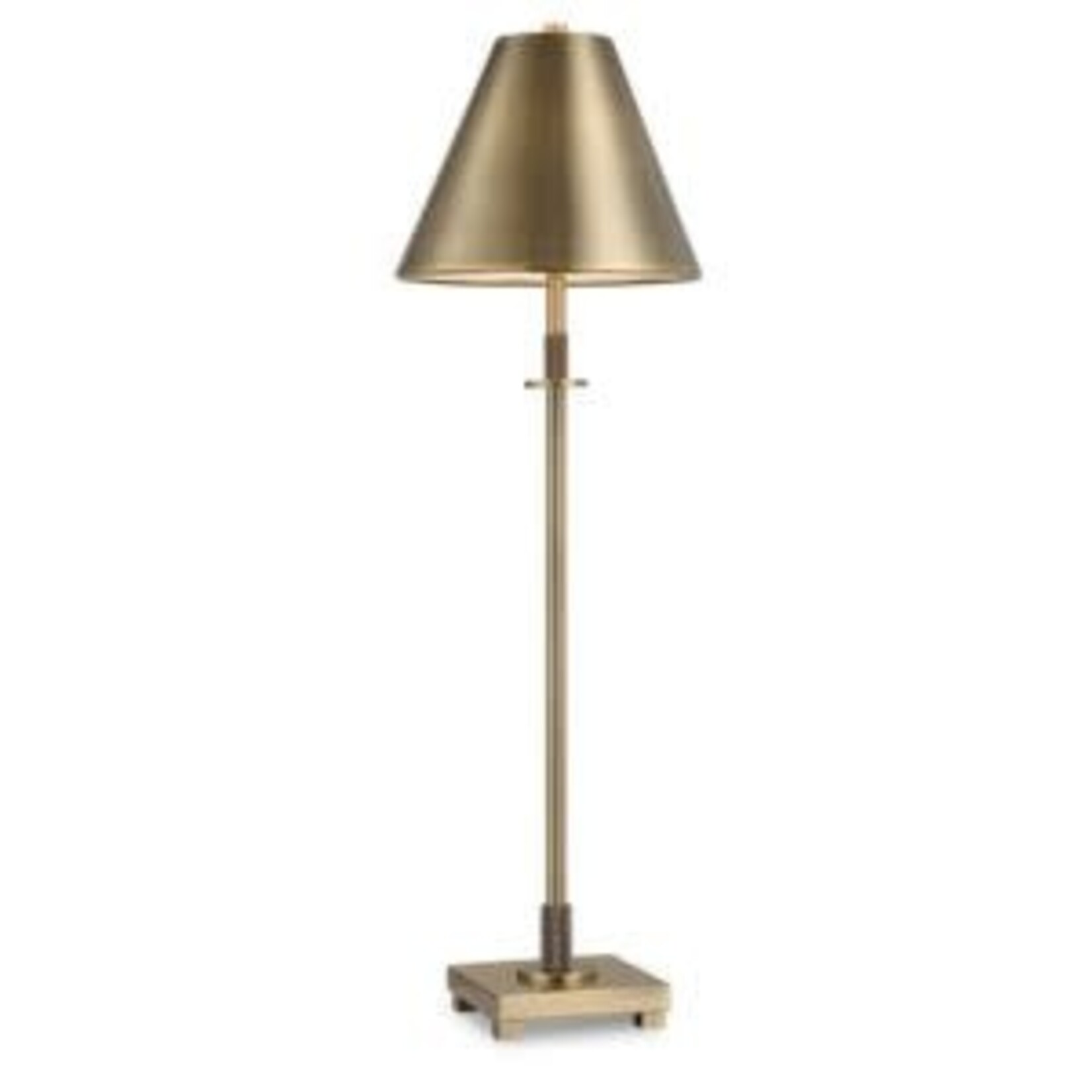 Buffet-Style Table Lamp, Antique Brass, 32 in.