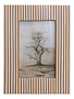 Resin Striped Photo Frame, Caramel, 4 X 6 in.