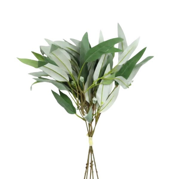 Seeded Willow Leaf Spray Bundle, Grey Green, 17 in.