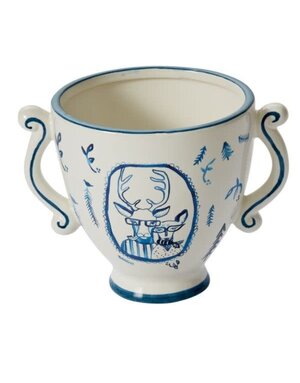 E&E Portrait Pot, Frankie and Margie, 7.75 X 6 X 6