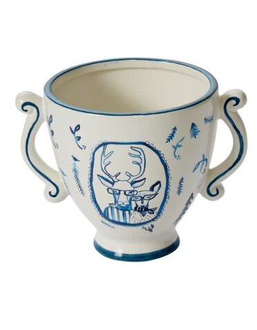 E&E Portrait Pot, Frankie and Margie, 7.75 X 6 X 6