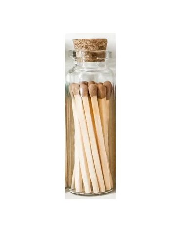 Moonlight Makers Glass Vial Safety Matches, Brown