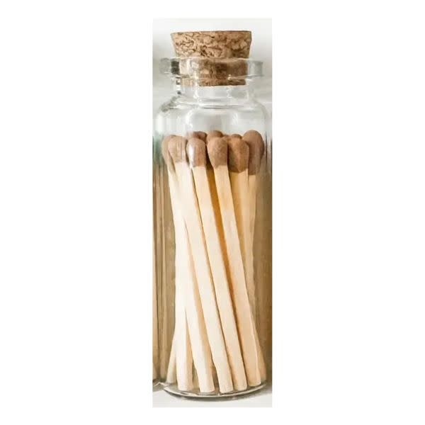 Moonlight Makers Glass Vial Safety Matches, Brown