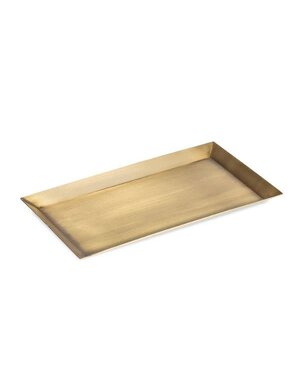 Antique Brass Tray, Rectangle, 8.25 X 4.75 in.