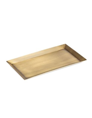 Antique Brass Tray, Rectangle, 8.25 X 4.75 in.