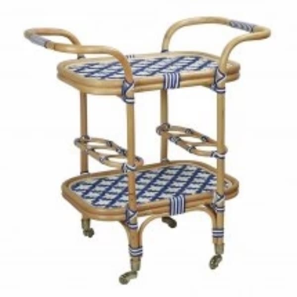 Cannes Bar Cart, 31.5 X 18.25 X 34 in.