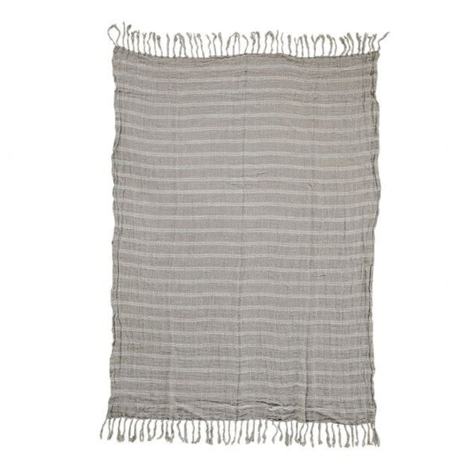 Hasselt Handwoven Linen Throw, 51.25 X 67 in.
