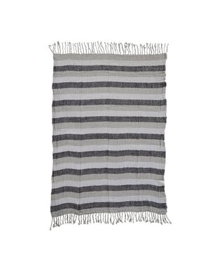 Aubange Handwoven Linen Throw, 51.25 X 67 in.