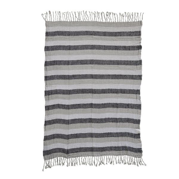 Aubange Handwoven Linen Throw, 51.25 X 67 in.