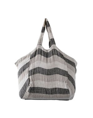 Aubange Handwoven Linen Market Bag, 15.75 in.