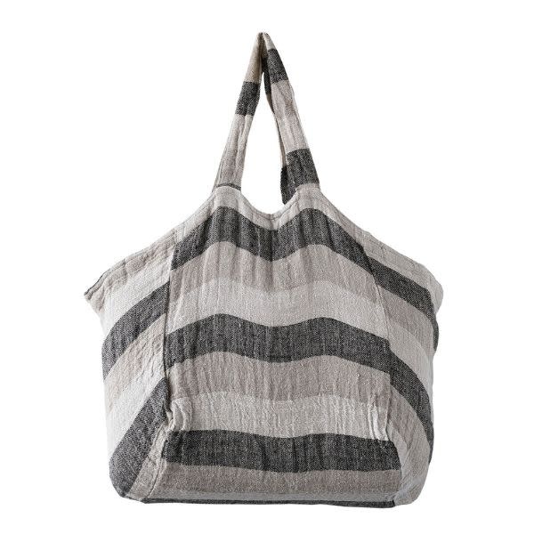 Aubange Handwoven Linen Market Bag, 15.75 in.