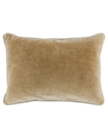 Heirloom Velvet Pillow, Wheat, 14 X 20 in.