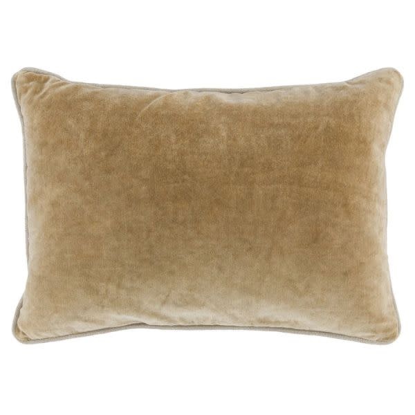 Heirloom Velvet Pillow, Wheat, 14 X 20 in.